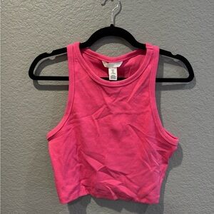 hot pink cropped tank